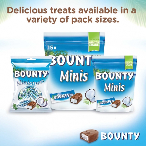 BOUNTY MINIATURES 150g Bag (Box of 24)