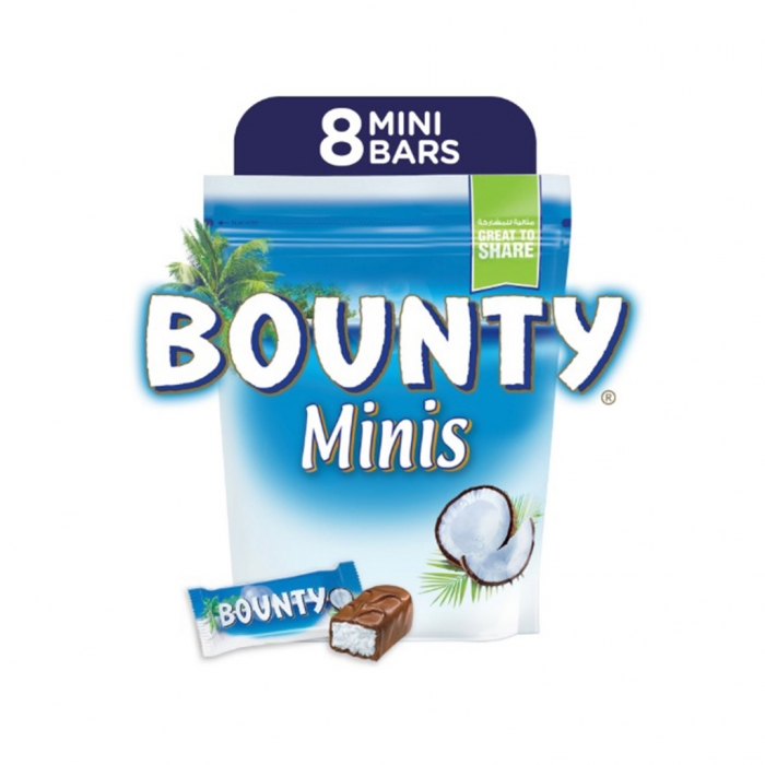 BOUNTY MINIS (8PCs) POUCH 228g (Box of 12)