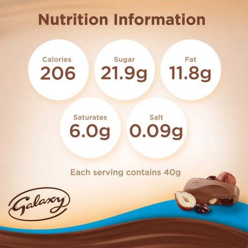 Galaxy® Fruit & Nut Chocolate Bar 40g