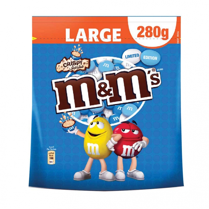 M&Ms Crispy Pouch 280g M&Ms Crispy Pouch 280g