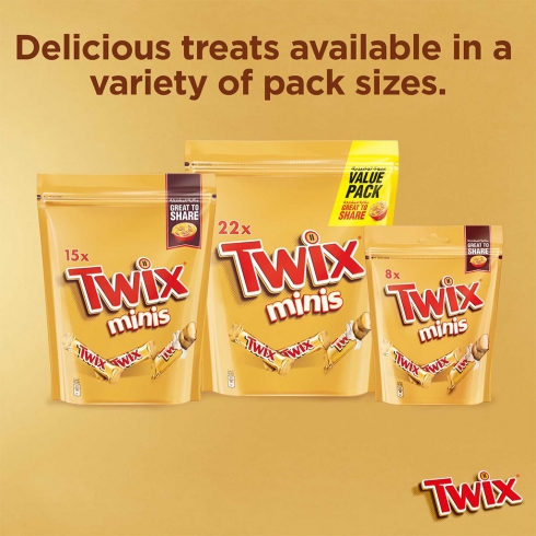 Twix® Minis (15 pcs) Pouch 300g