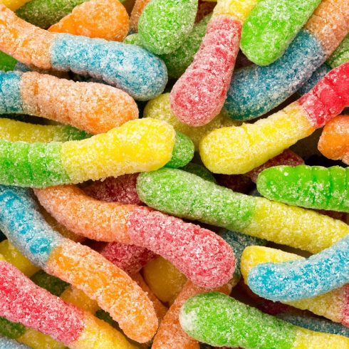 Sour Worms Gummy Bag of 2kg | Snack Circus INC