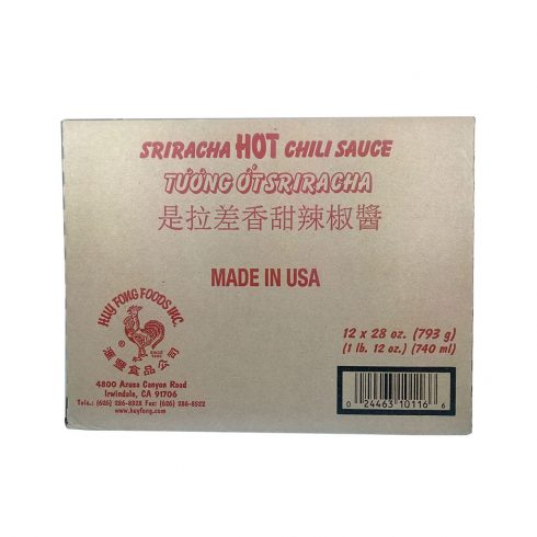 Sriracha Hot Chilli Sauce 28oz x12 - Image 2