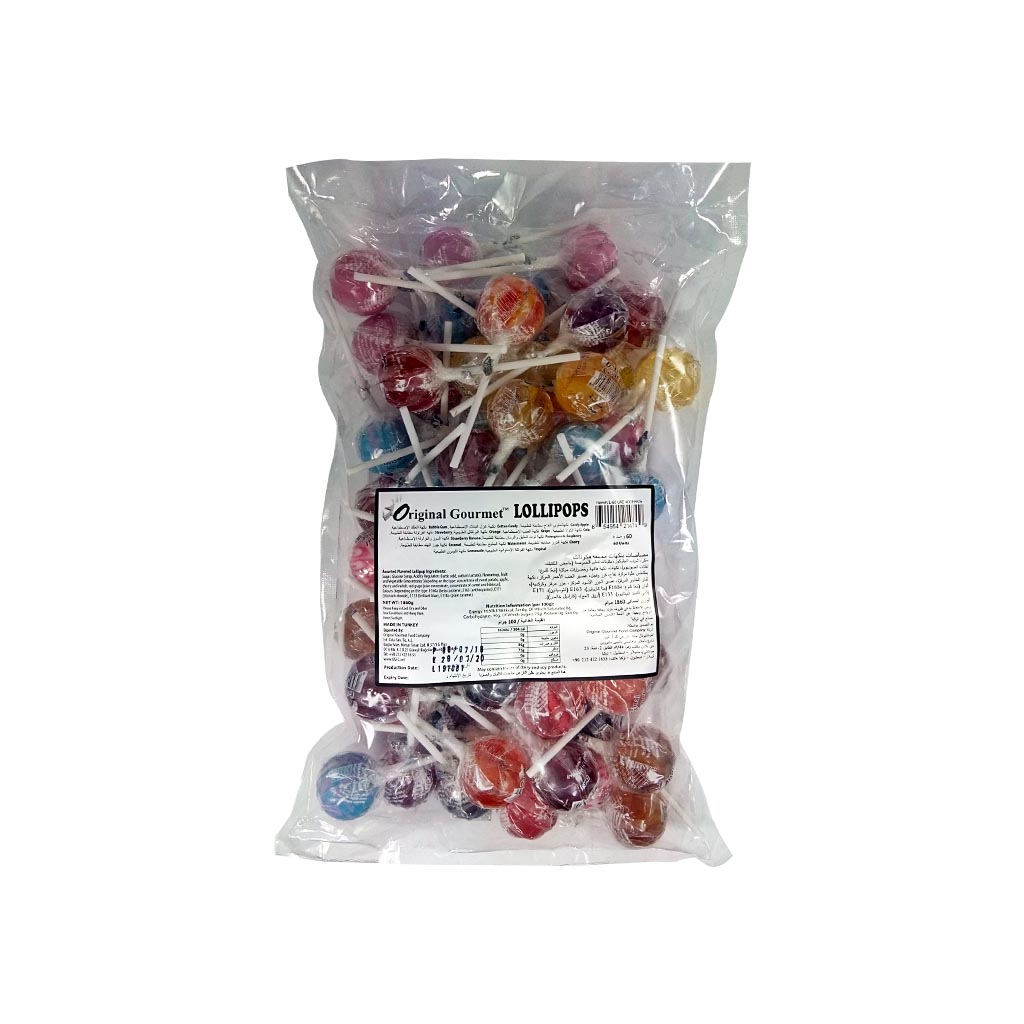 Original Gourmet Lollipop Refill Box of 120pcs Snack Circus INC