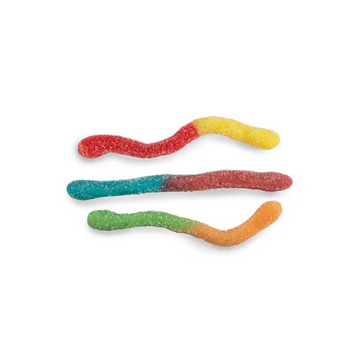 Sour Worms Gummy Candy Bag of 1kg | Snack Circus INC