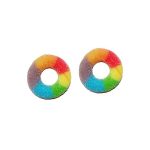Delicious sugar coated Multicolour Rings shaped premium gum candy
