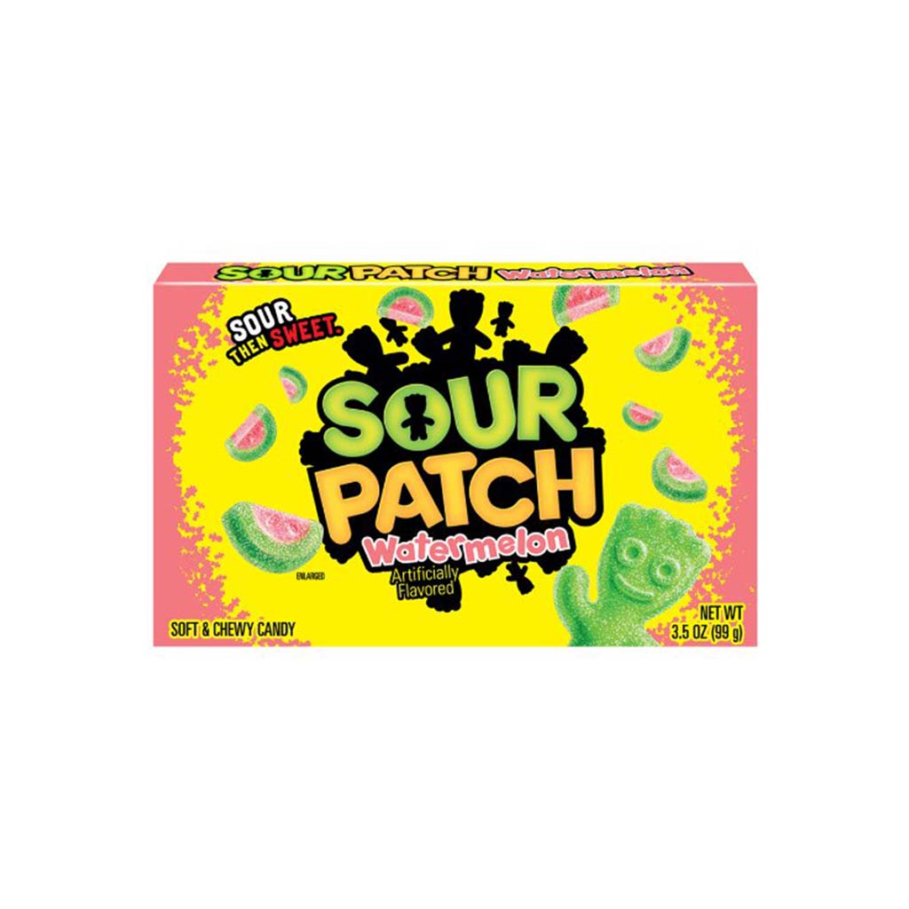 SOUR PATCH KIDS Watermelon Soft & Chewy Candy 99g Box of 12 | Snack ...