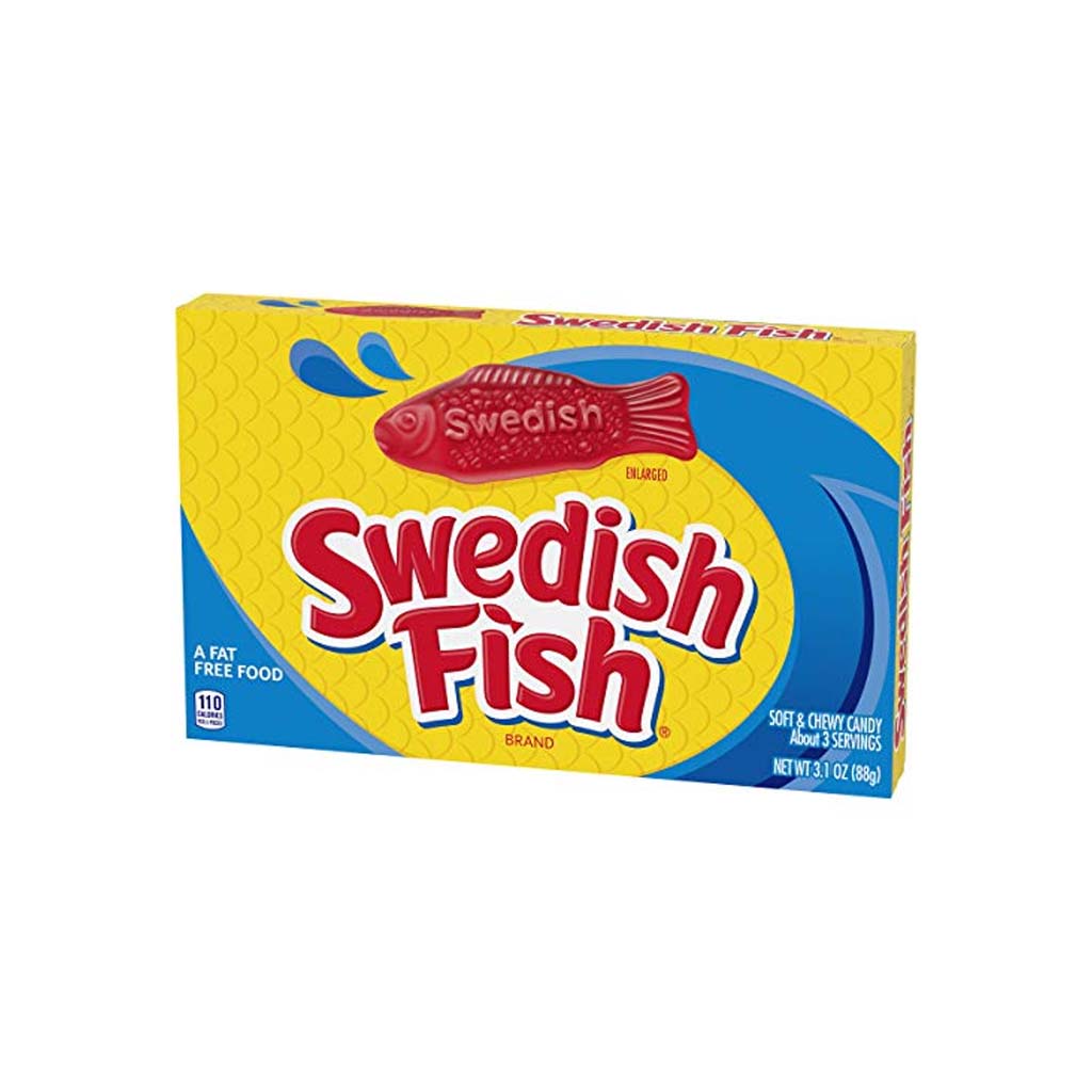 SWEDISH FISH Soft & Chewy Candy 88g Box x12 | Snack Circus INC