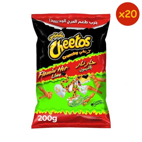 Cheetos Crunchy Flamin Hot Lime 200g