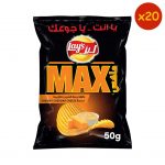 Lay’s Max Creamy Cheddar Cheese Flavoured Potato Chips 50g Bag