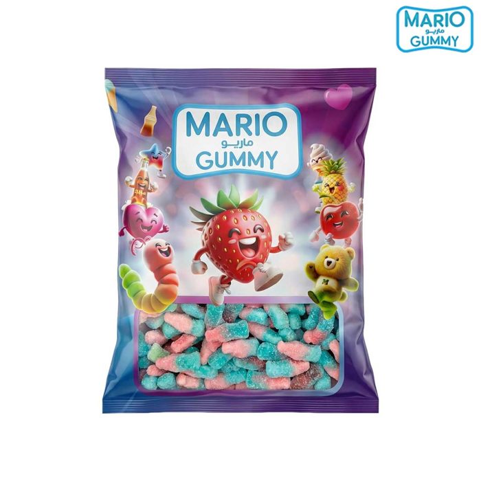 MARIO Fizzy Bottles Blue & Pink