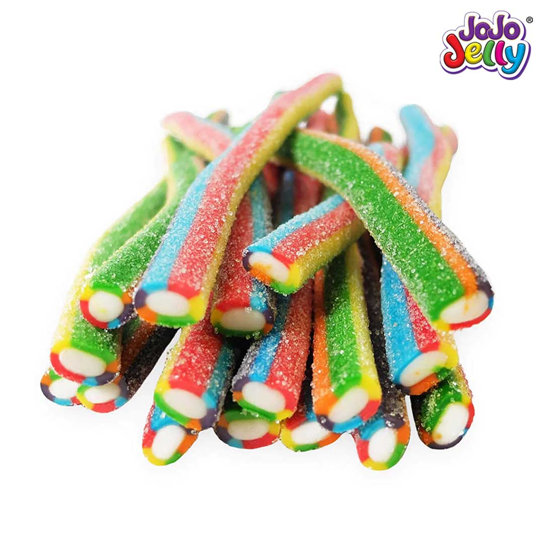 JojoJelly Licorice Mix Fruit Sour Pencils Gummy 1kg