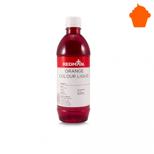 edible food colour liquid orange