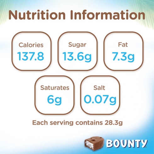 BOUNTY MINIATURES 150g Bag (Box of 24)