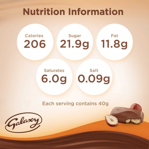 Galaxy® Hazelnut Chocolate Bar 40g