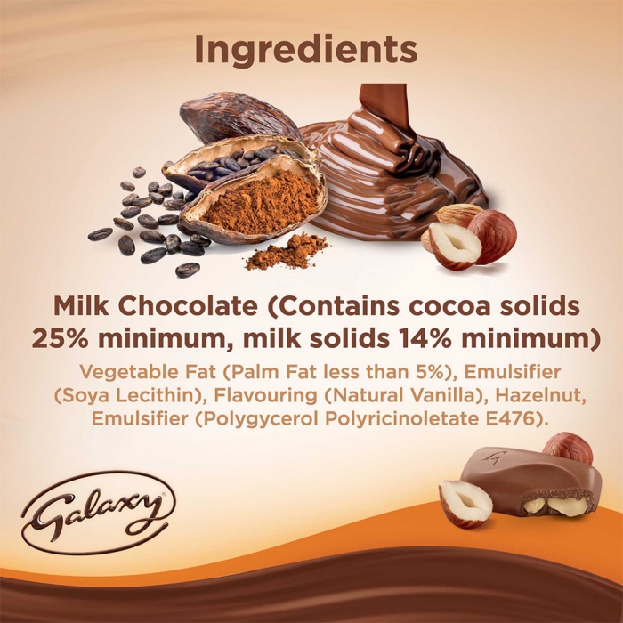 Galaxy® Hazelnut Chocolate Bar 40g