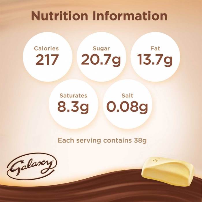 Galaxy® White Chocolate 38g Multipack