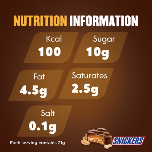 Snickers™ Crisper Chocolate Mini (9 pcs) Bars Pouch 180g