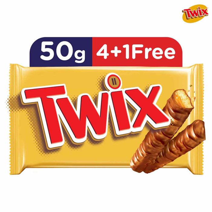 Twix® Chocolate 50g (5pcs) Multipack