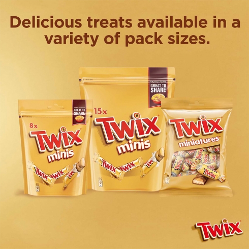 Twix® Miniatures Bars Pouch 150g