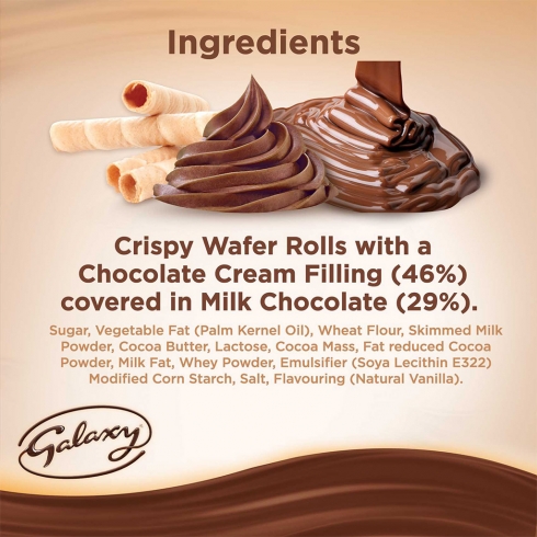 Galaxy® Flutes Chocolate Fingers 45g