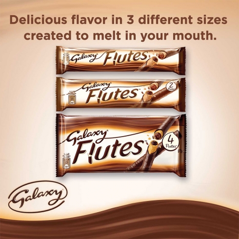 Galaxy® Flutes Chocolate Fingers 45g