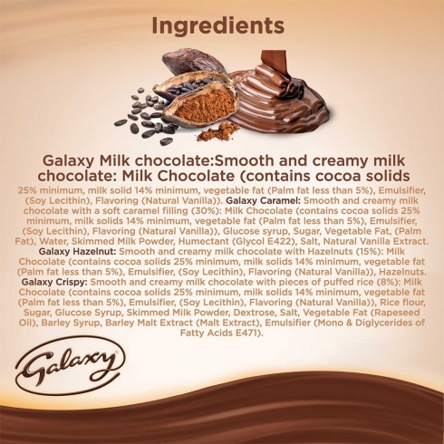Galaxy® Minis (32pcs) Assorted 400g