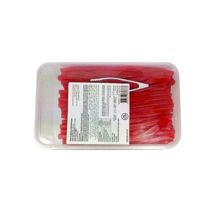 Strawberry flavoured jelly candy