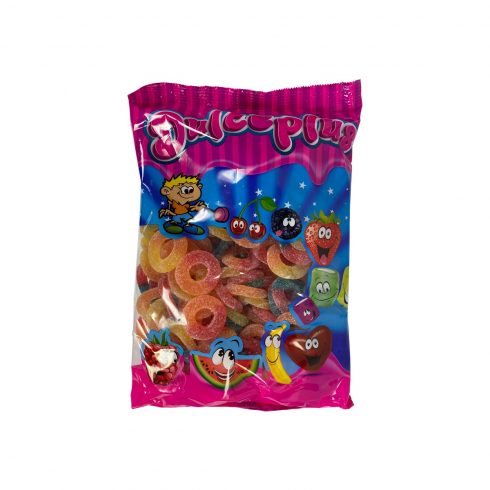 Sour Multicolor Rings Gummy Candy