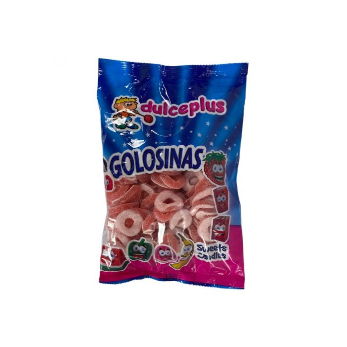 Sour Strawberry Rings Gummy Candy