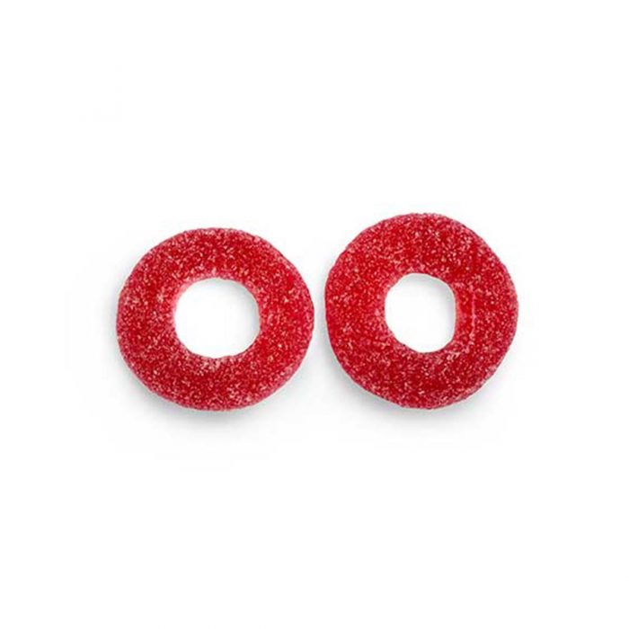 Sour Strawberry Rings Gummy Candy Sour Strawberry Rings Gummy Candy