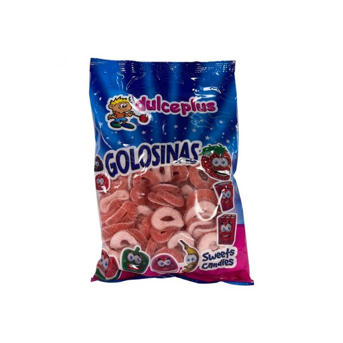 Sour Strawberry Rings Gummy Candy
