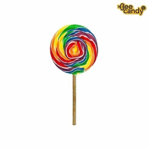 Spiral Rainbow Lollipop 40g