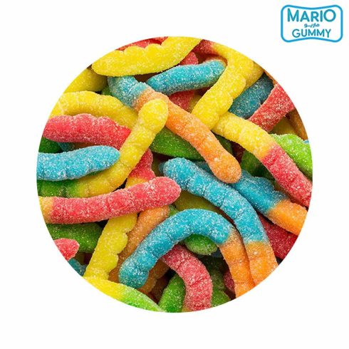 MARIO Gummy Fizzy Worms 1kg